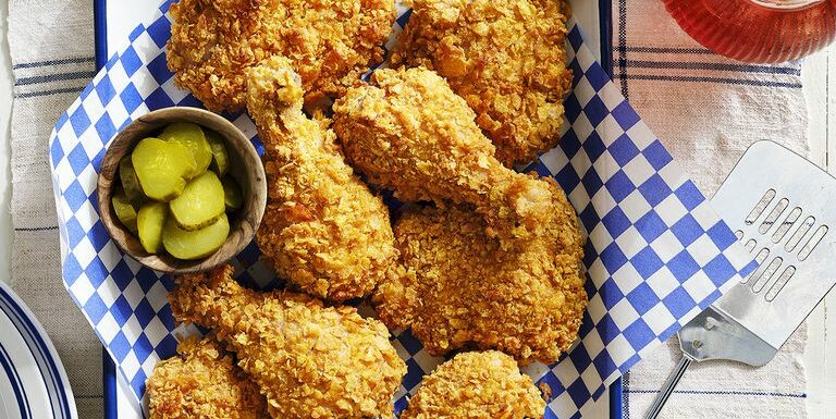 Cornflake-Crusted Baked Chicken